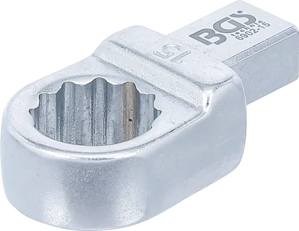 Einsteck-Ringschlüssel 15 mm Aufnahme 9 x 12 mm Geprüft