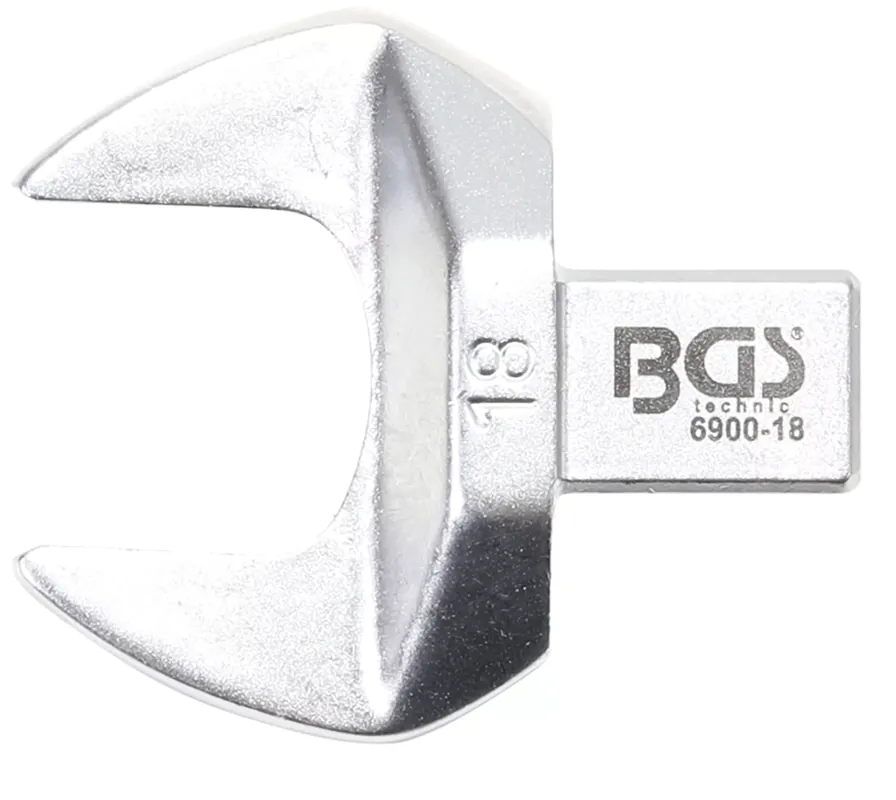 BGS Einsteck-Maulschlüssel 18 mm mit Aufnahme 9x12 mm Must-Have
