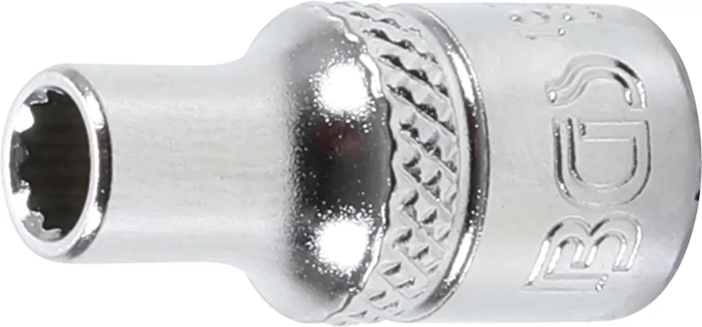 BGS Steckschlüssel-Einsatz Zwölfkant SW 4,5 mm – Antrieb Innenvierkant 6,3 mm (1/4 Zoll) Heißes Angebot