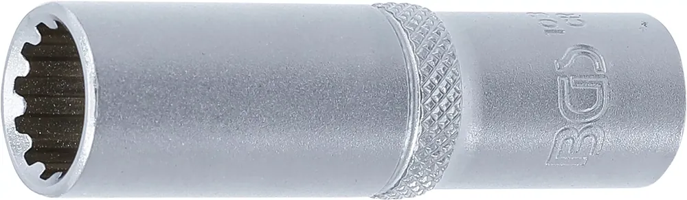 BGS Steckschlüssel-Einsatz Gear Lock tief 12 mm Innenvierkant 10 mm (3/8 Zoll) Sichere Zahlung