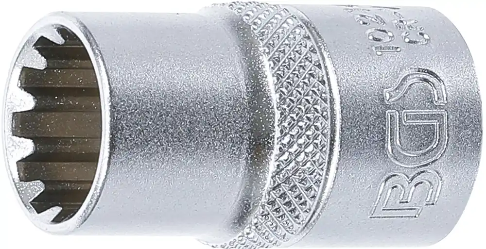 Günstig BGS Steckschlüssel-Einsatz Gear Lock 14 mm Innenvierkant 12,5 mm (1/2 Zoll)