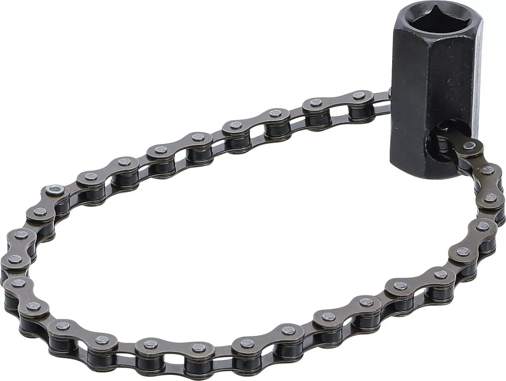Universal-Ölfilter-Kettenschlüssel mit Antrieb Innenvierkant 12,5 mm (1/2") Ø 100 mm Zertifiziert