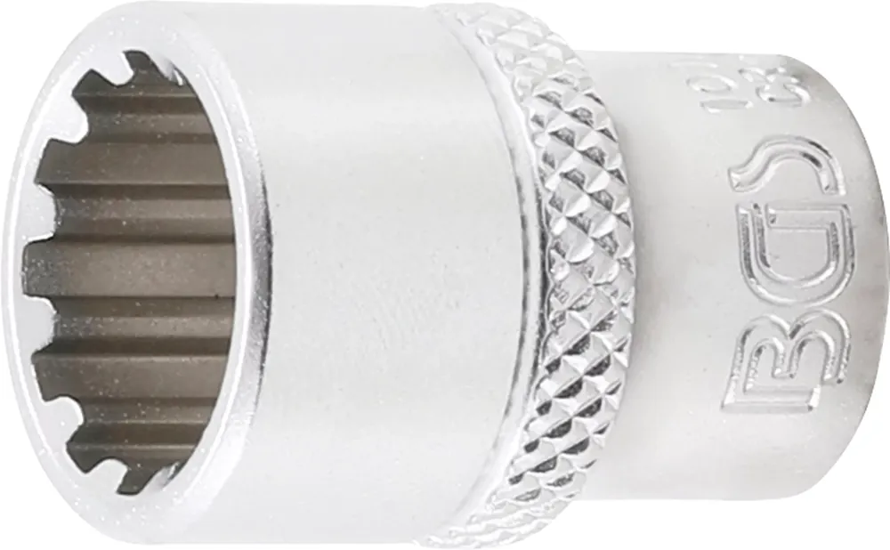 Steckschlüssel-Einsatz Gear Lock SW 12 mm mit Innenvierkant 6,3 mm (1/4 Zoll) Finale Aktion