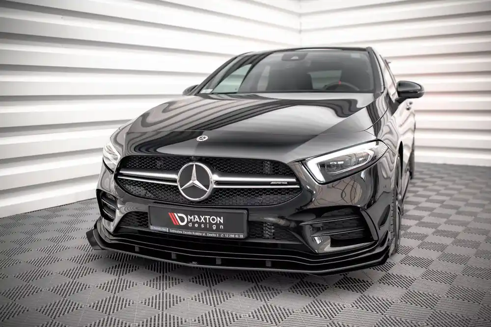Echt Front Stoßstange Flaps passend für Mercedes A35 AMG / AMG-Line Aero Pack W177