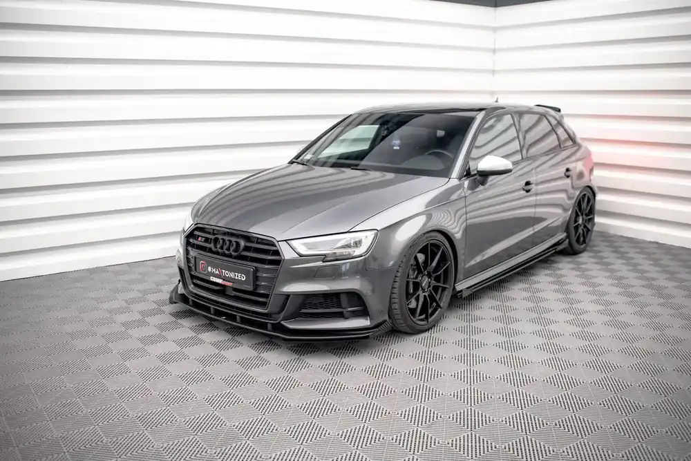 Neu Im Sortiment Front Stoßstange Flaps passend für Audi S3 / A3 S-Line Sportback 8V Facelift