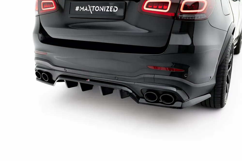 Mittlerer Cup Diffusor DTM Look passend für Mercedes-AMG GLC 43 SUV X253 Facelift Garantierte Lieferung