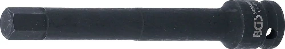 Kraft-Bit-Einsatz 150 mm mit Innenvierkant 1/2 Zoll und Innensechskant 14 mm Abverkauf