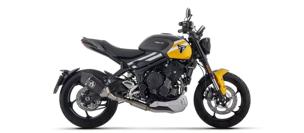 ARROW VELOCE Komplettanlage Aluminium schwarz passend für Triumph Trident 660 ab 2025 Sonderaktion