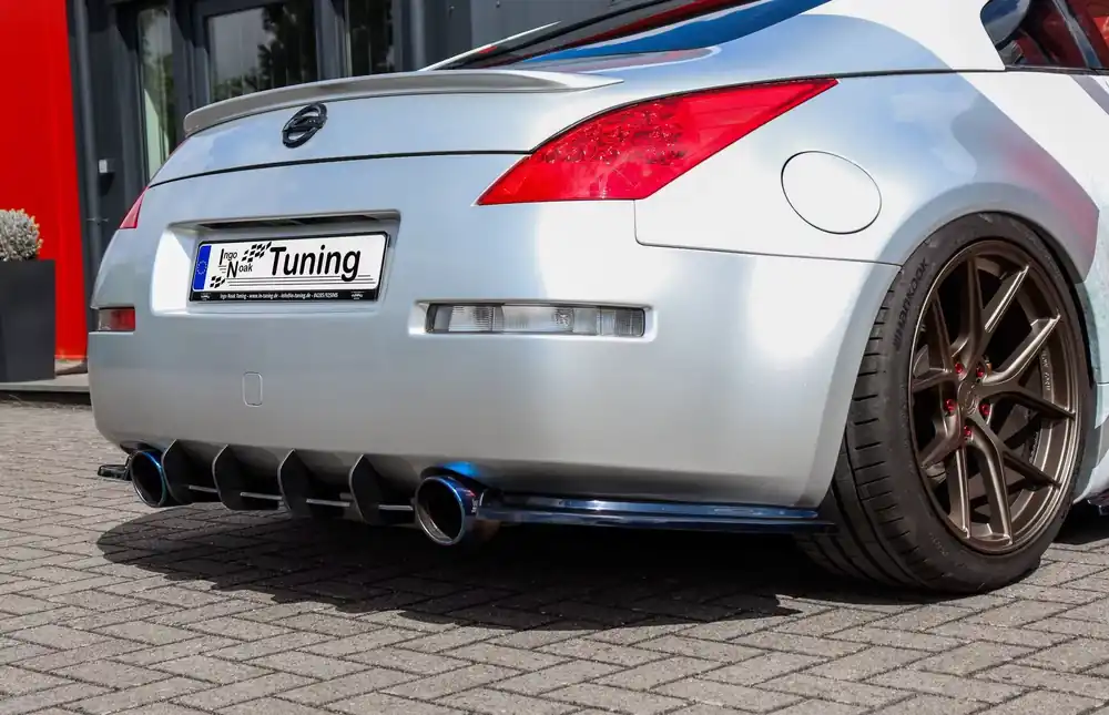 Direktkauf Gefräster Heckansatz mit Finnen passend für Nissan 350Z Coupe+Roadster