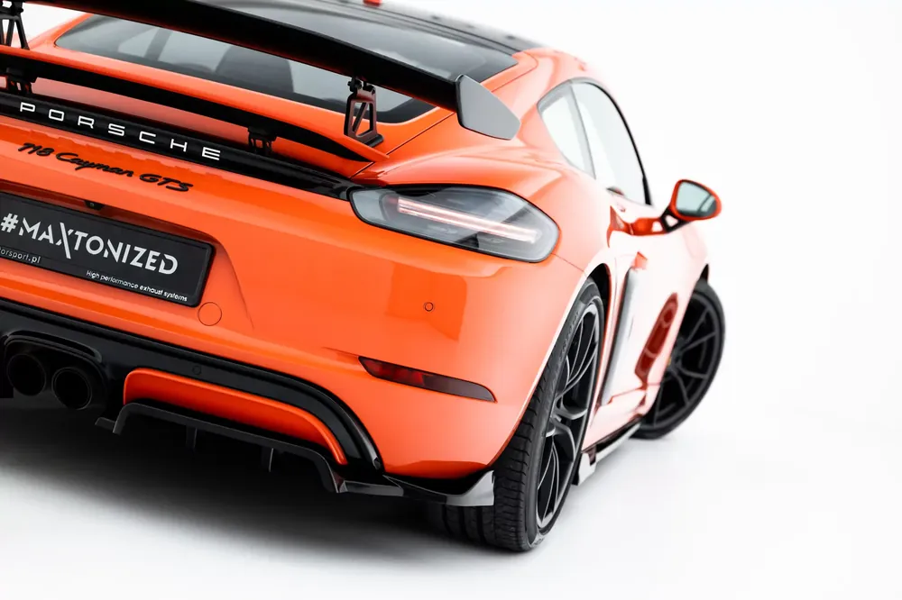 Sonderangebot Cup Diffusor DTM Look Heck Ansatz passend für Porsche 718 Cayman GTS 982c