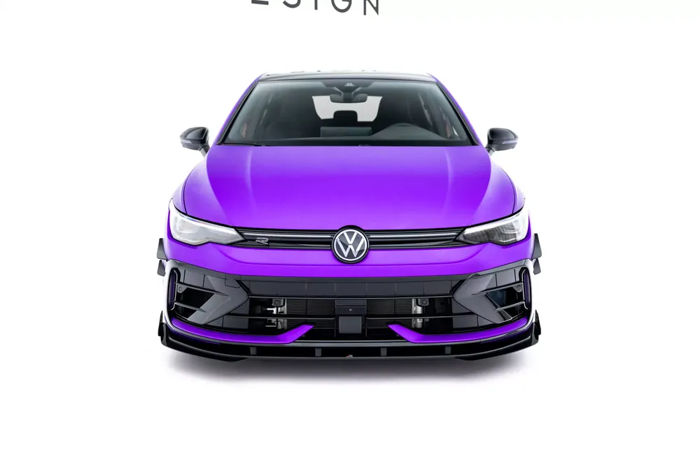 Nur Heute Street Pro Front Ansatz + Flaps passend für VW Golf R Mk8 Facelift