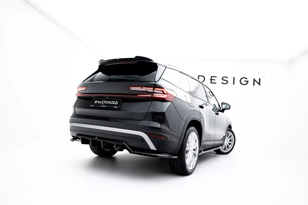 Billig Mittlerer Cup Diffusor DTM Look Heck Ansatz passend für Skoda Kodiaq Mk2
