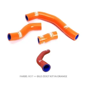 Ausverkauf SAMCO SPORT Siliconschlauch Kit rot passend für KTM 450 SXS-F / SX-F / SMR / XC-F (2007–2010)