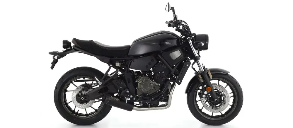 Arrow Rebel Endschalldämpfer Edelstahl Schwarz passend für Yamaha XSR 700 Rabatt