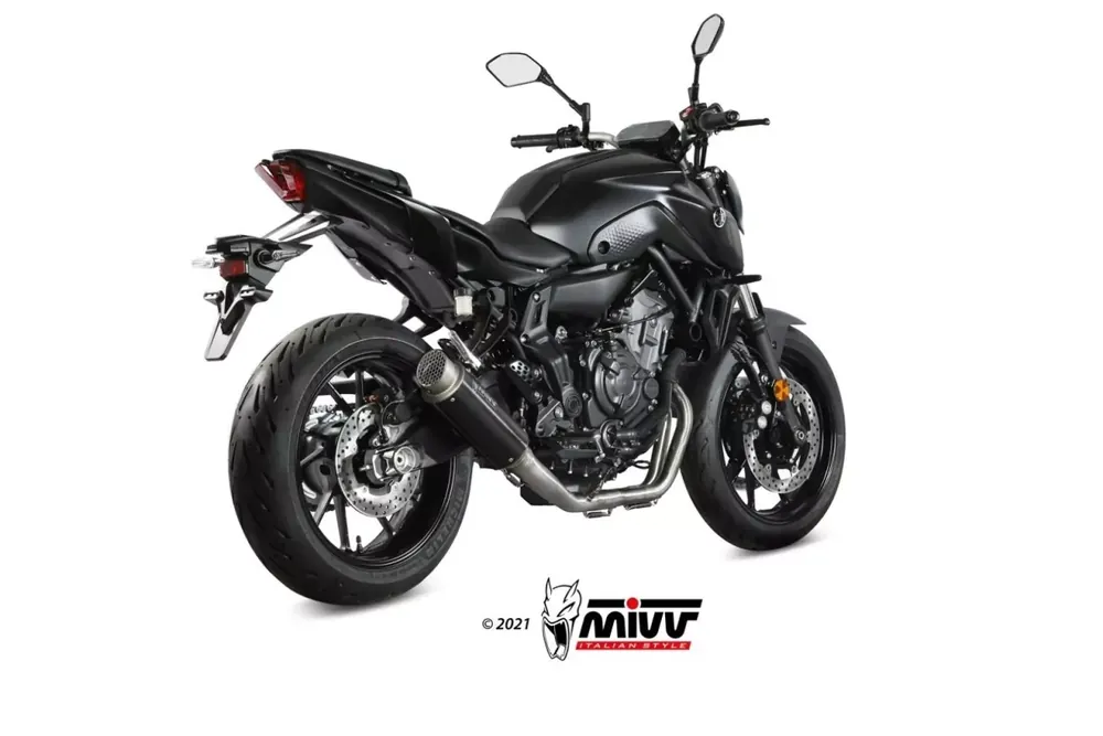 Online Kaufen MIVV GPPro Edelstahl Schwarz passend für Yamaha MT-07 / FZ-07 21-24