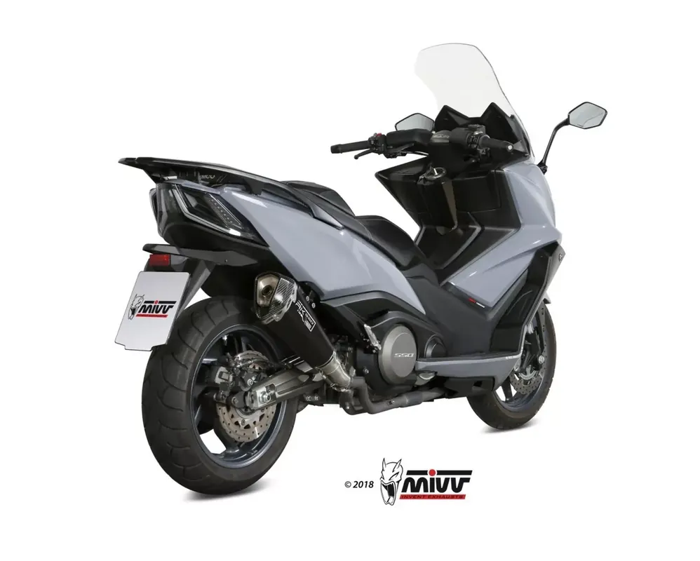 MIVV Delta Race Black Endschalldämpfer passend für KYMCO AK550 17-20 Neu Im Sortiment