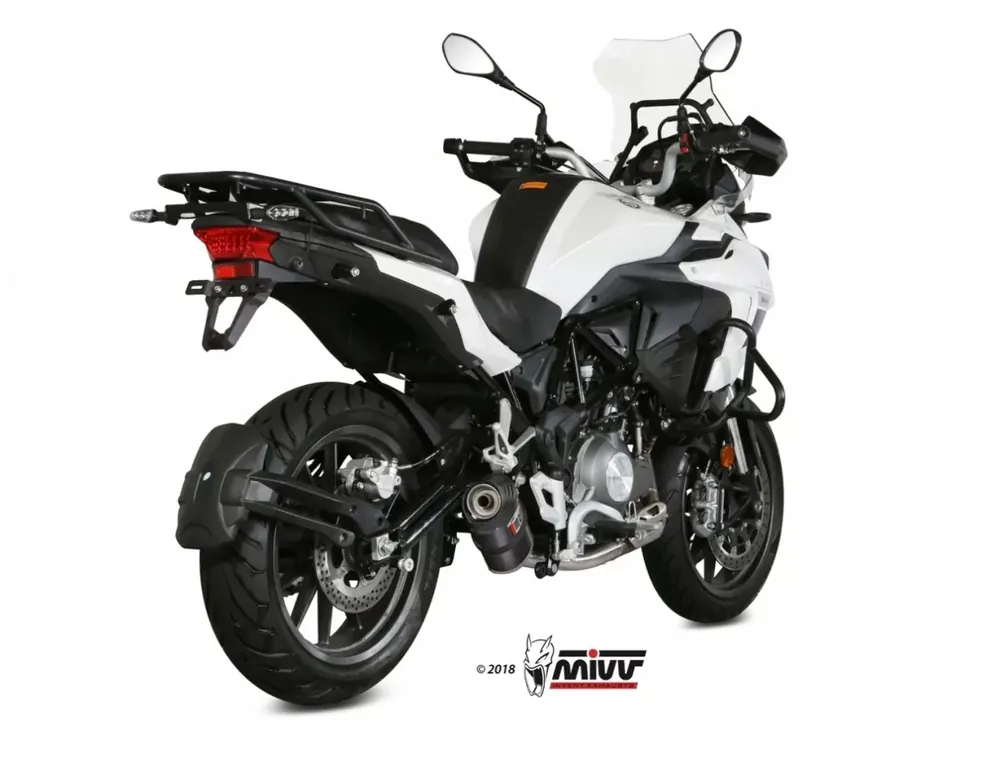 MIVV Oval Carbon Endschalldämpfer passend für Benelli TRK 502 Nur Heute