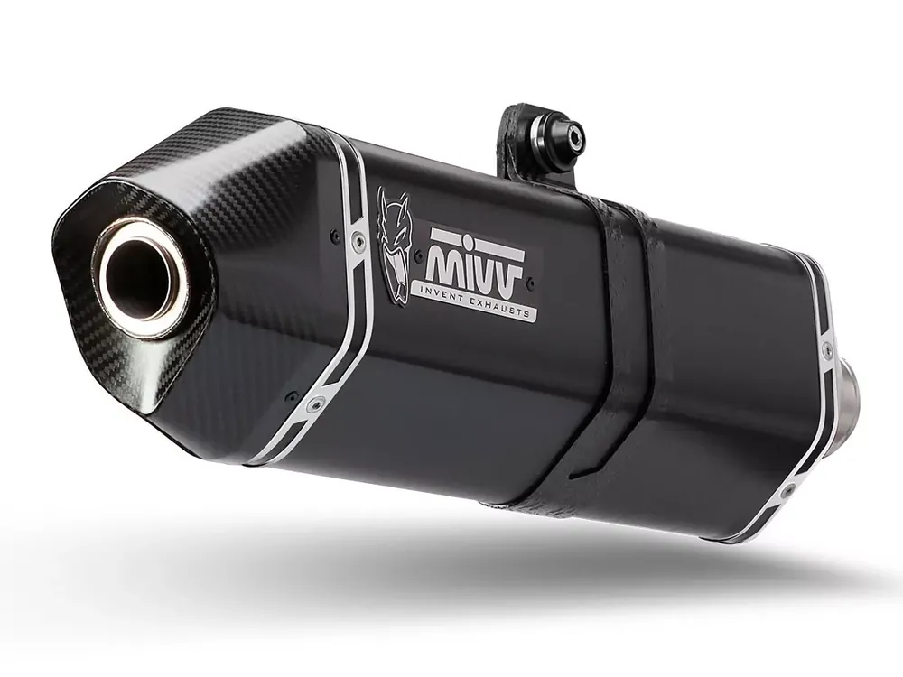 MIVV Speed Edge Black Steel Endschalldämpfer passend für Suzuki DL V-Strom 650 (2017-) Online Kaufen