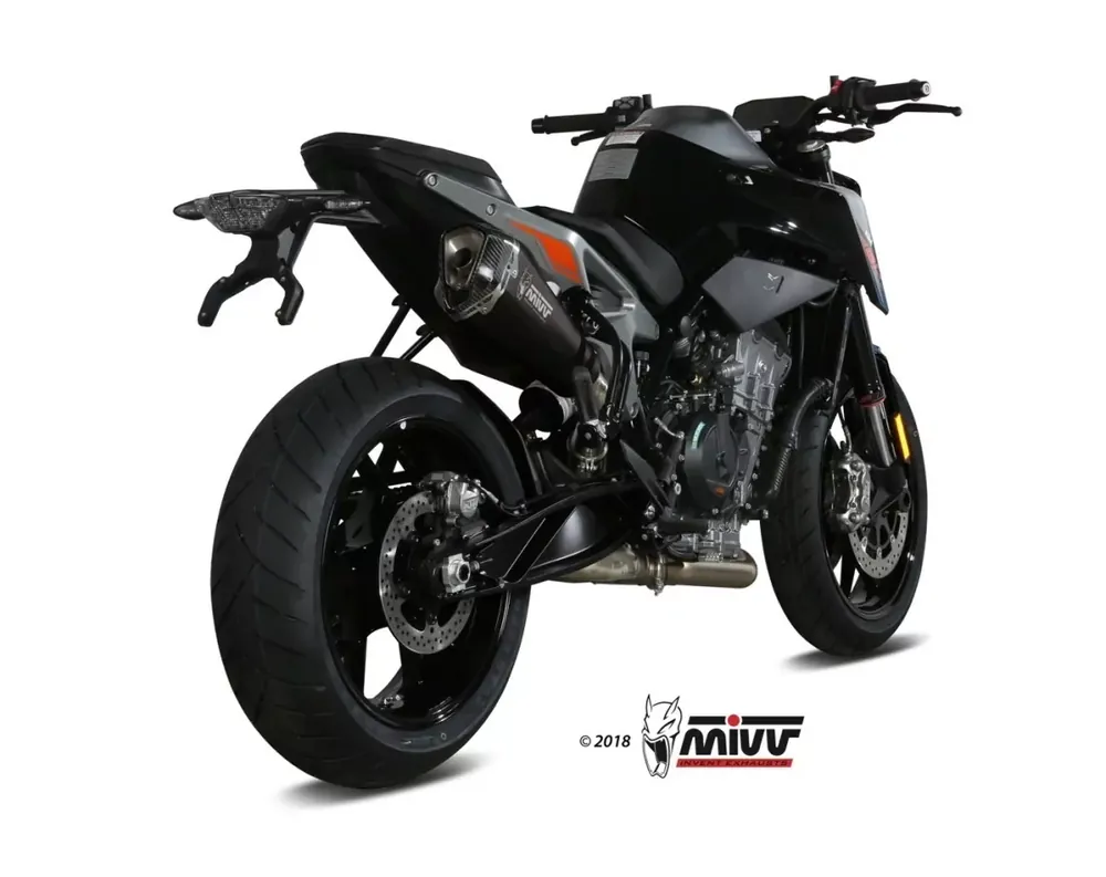 Nur Heute MIVV DELTA RACE Edelstahl Schwarz Endschalldämpfer passend für KTM 790-890 DUKE 18-24