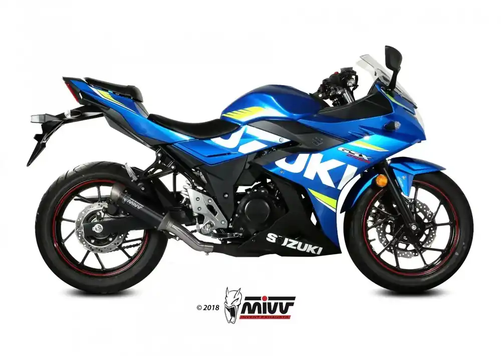 Finale Aktion MIVV GPpro Endschalldämpfer Edelstahl Schwarz passend für Suzuki GSX 250 R