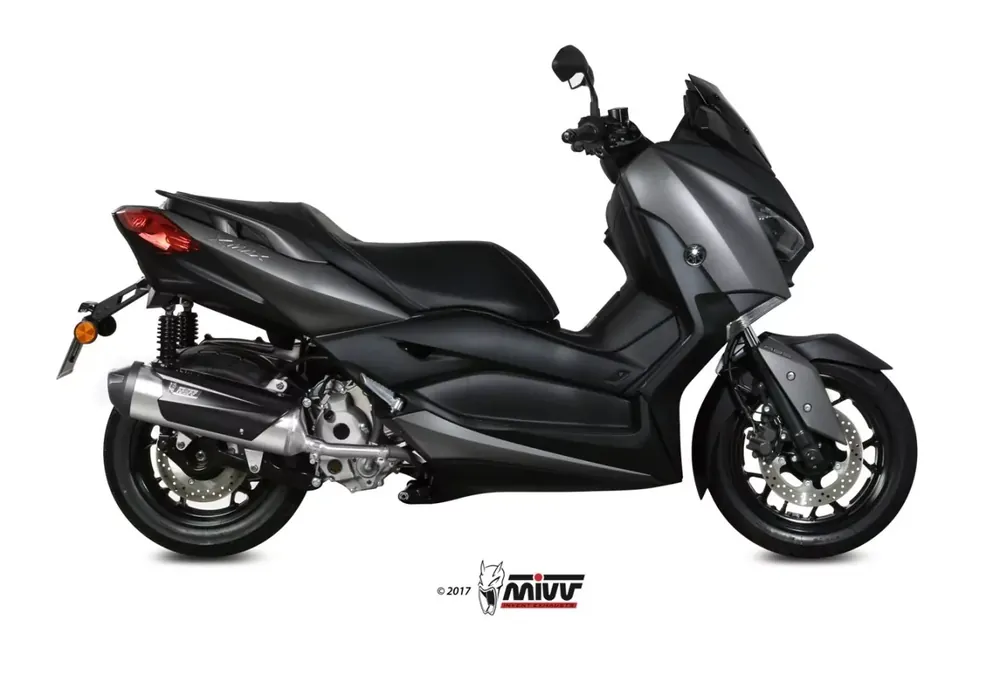 MIVV URBAN Edelstahl Endschalldämpfer passend für YAMAHA X-MAX 300 2017 > Super-Preis