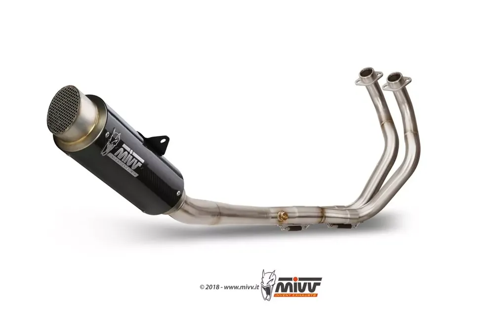 MIVV Komplettanlage GPpro Carbon passend für Yamaha MT-07 FZ-07 14-22 Abverkauf