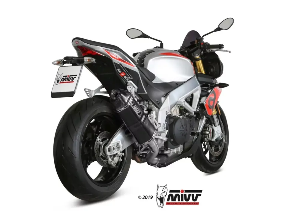 MIVV SPEED EDGE Edelstahl Schwarz passend für Aprilia Tuono V4 1100 18-20 Neue Kollektion
