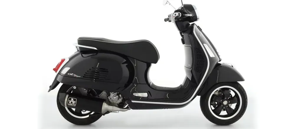 Arrow Urban Endschalldämpfer Aluminium Schwarz passend für Vespa GTS 300 HPE 21-24 Sale