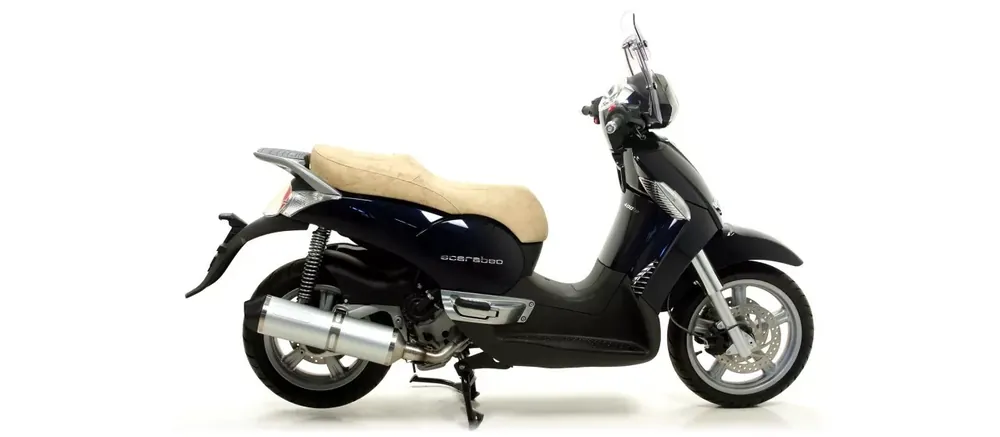 Arrow Race-Tech Endschalldämpfer Aluminium Schwarz passend für Aprilia Scarabeo & Piaggio Beverly Mega-Angebot