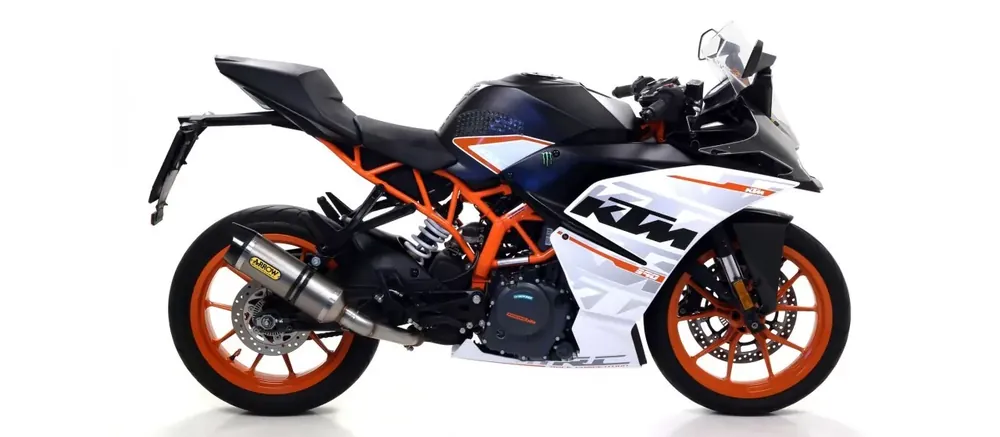 Letzte Chance Arrow Thunder Aluminium Endschalldämpfer passend für KTM RC 125 17-19