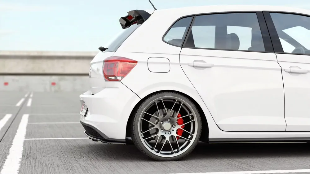 Geprüft Mittlerer Cup Diffusor DTM Look Heck Ansatz passend für VW Polo GTI / R-Line Mk6