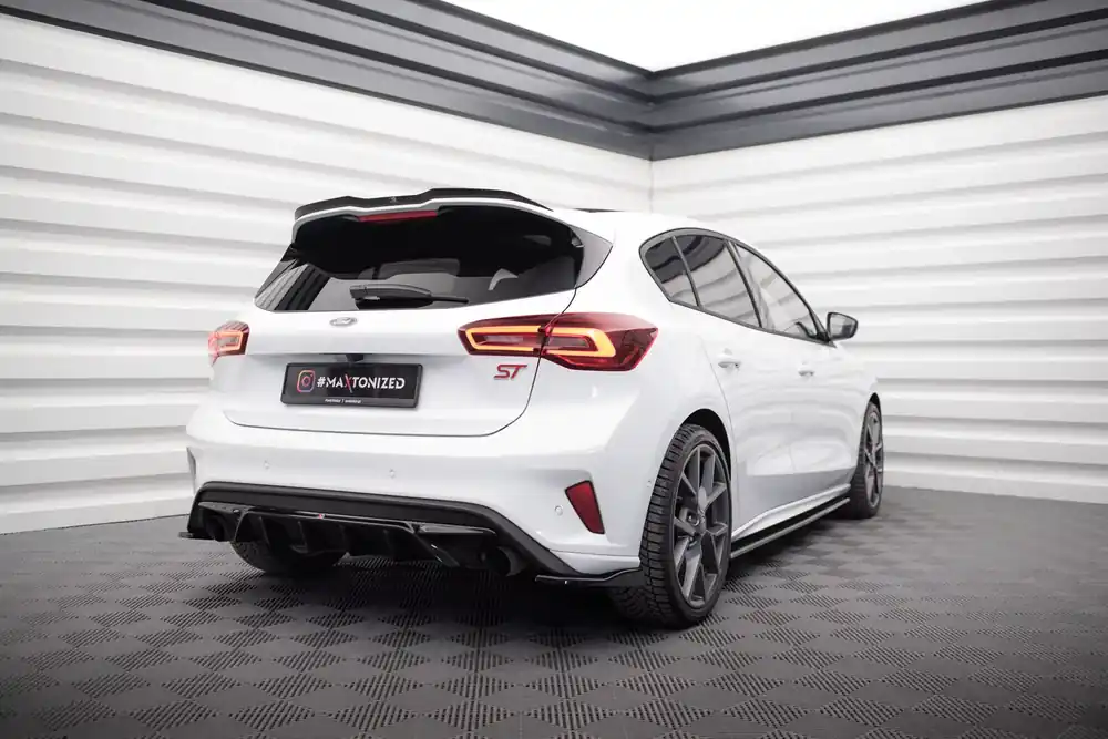 Begrenztes Angebot Heck Ansatz Flaps Diffusor V.2 passend für Ford Focus Hatchback ST Mk4