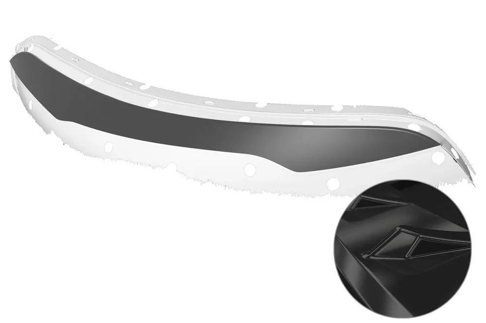 Expressversand Scheinwerferblenden Glossy passend für Kia Soul 2. Generation SB292-G