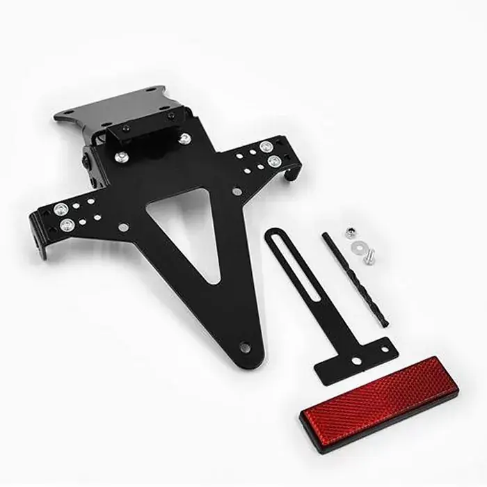 Nur Heute Kennzeichenhalter-Set passend für Kawasaki ZX-6R/RR 636 (05-06) verstellbar inklusive Reflektor