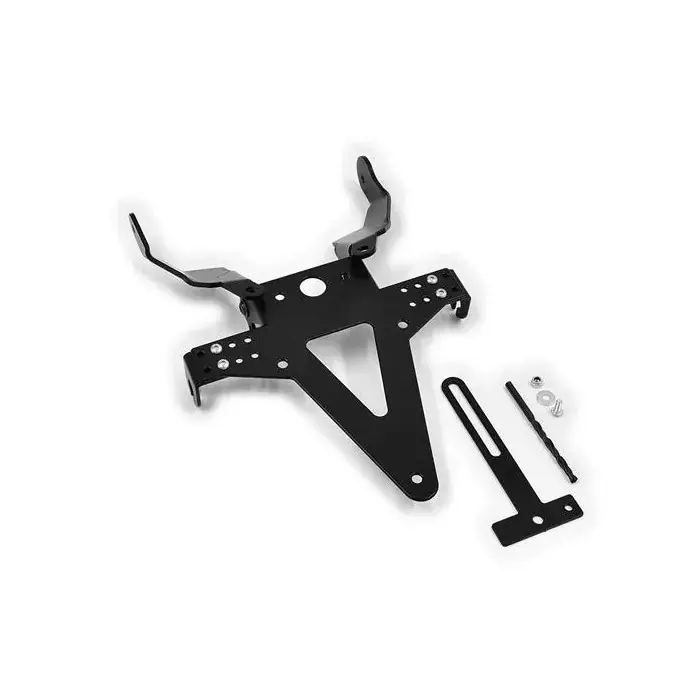 Kennzeichenhalter passend für Aprilia RS125 (06-12) verstellbar schwarz inkl. Reflektorhalter Markenware