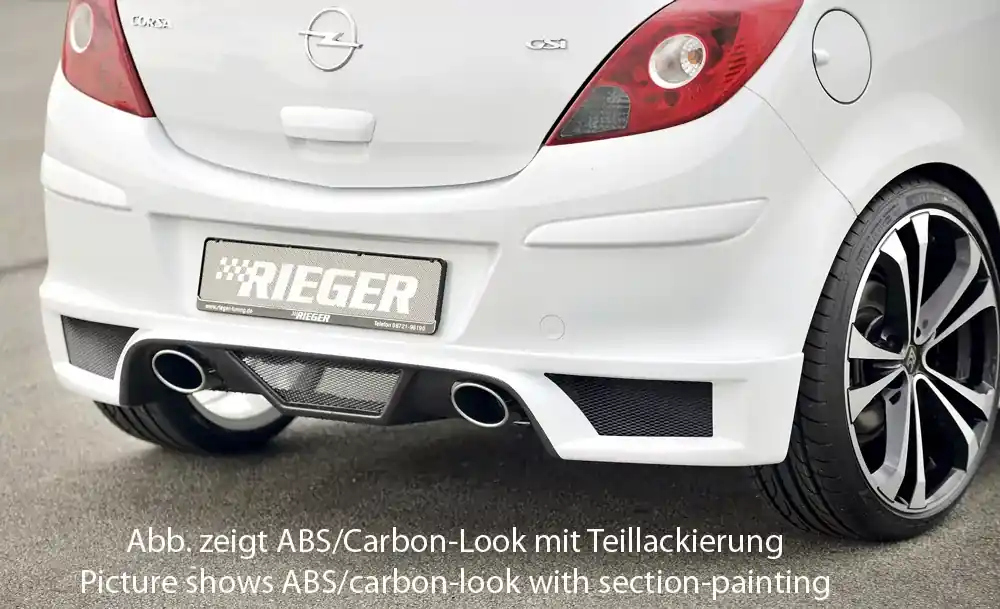 Rieger Heckschürzenansatz passend für Opel Corsa D 3-türig 07.06–12.10 Günstig