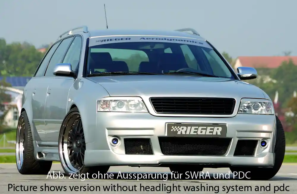 Rieger Spoilerstoßstange S6-Look passend für Audi A6 (4B) Limousine ab 07/2001 Schneller Versand
