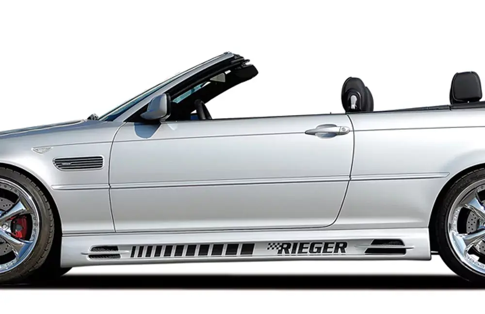 Geprüft Rieger Seitenschweller (175mm) passend für BMW 3er E46 Limousine ab 02/2002