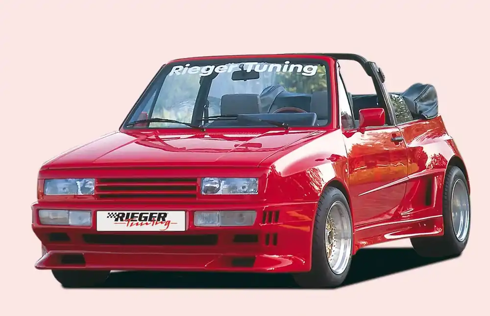 Neuheit Rieger Spoilerstoßstange Breitbau II passend für VW Golf 1 5-tür 74-83