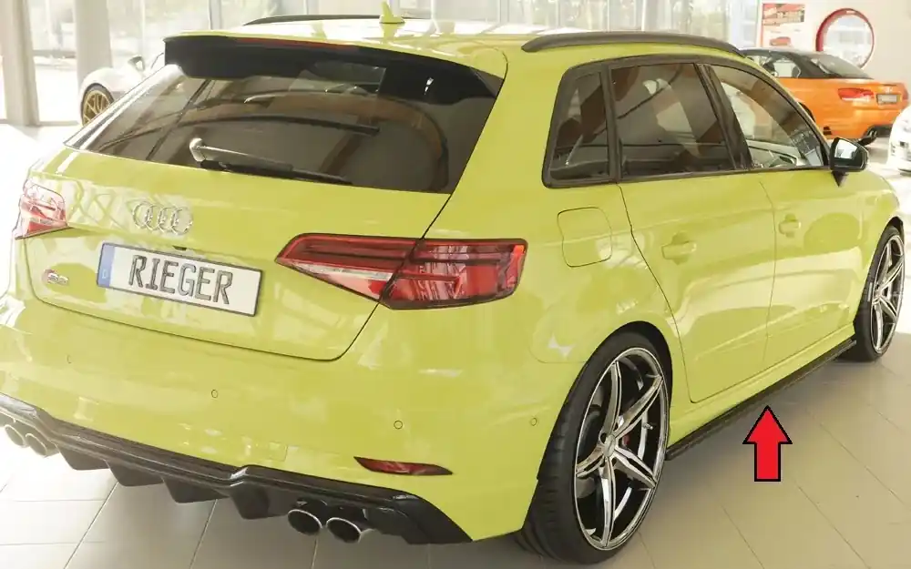 Expressversand Rieger Seitenschweller rechts passend für Audi A3 S3 (8V) Sportback ab 09/2016
