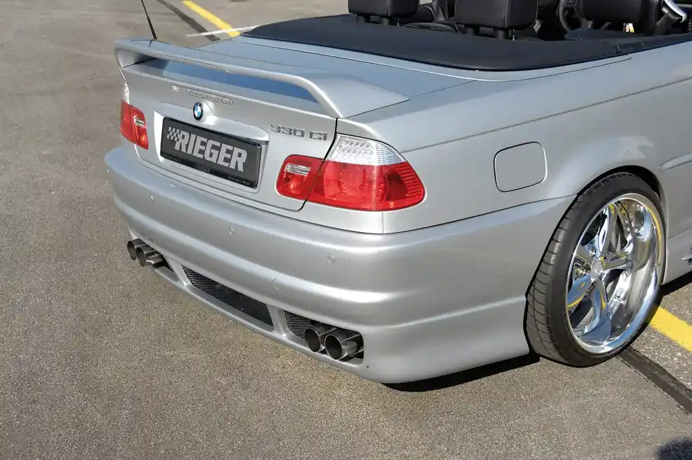 Rieger Heckschürze passend für BMW 3er E46 Coupé ab 02/2002 Begrenztes Angebot
