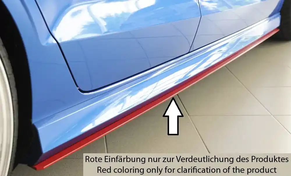 Rieger Seitenschweller links passend für Audi A3 (8V) 3-tür. Cabrio 07/12–08/16 Abverkauf