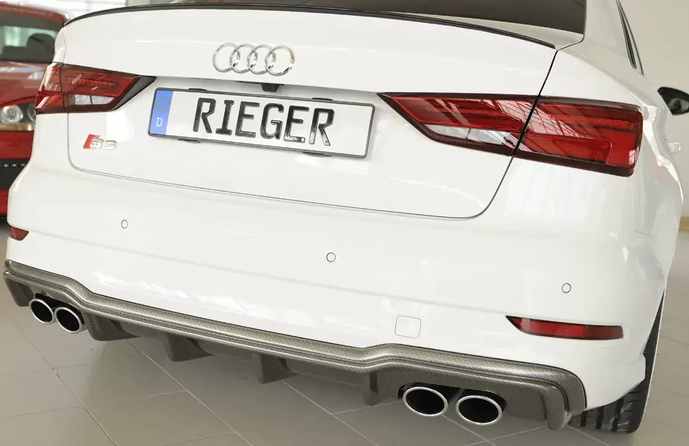 Billig Rieger Heckeinsatz passend für Audi S3 (8V) Limousine ab 09/2016
