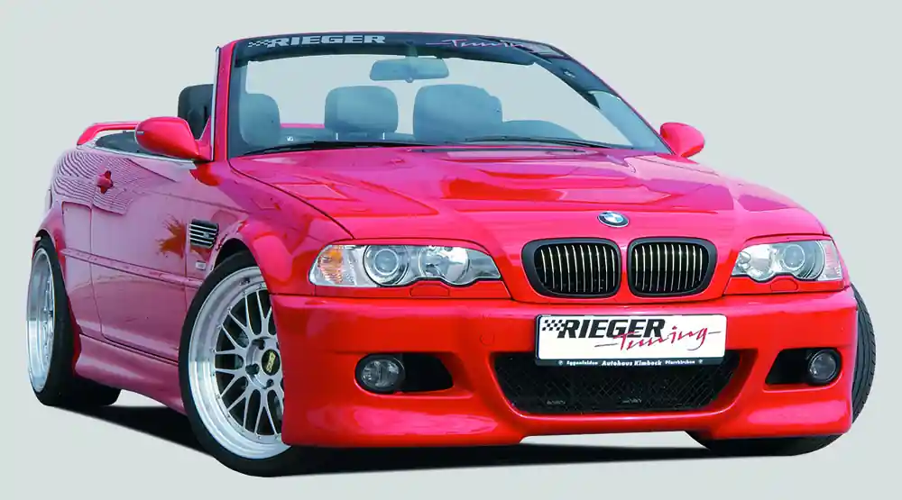 Rieger Spoilerstoßstange passend für BMW 3er E46 Limousine (01.00–01.02, nicht für Diesel) Nur Für Kurze Zeit
