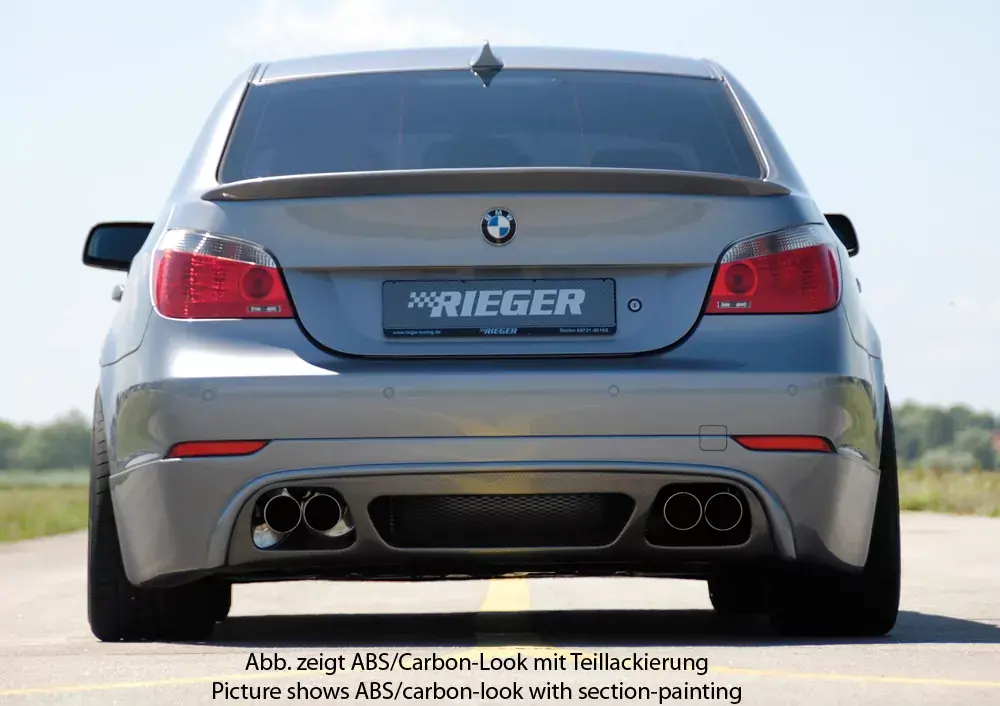 Bestseller Rieger Heckschürzenansatz passend für BMW 5er E60 Limousine ab 2008