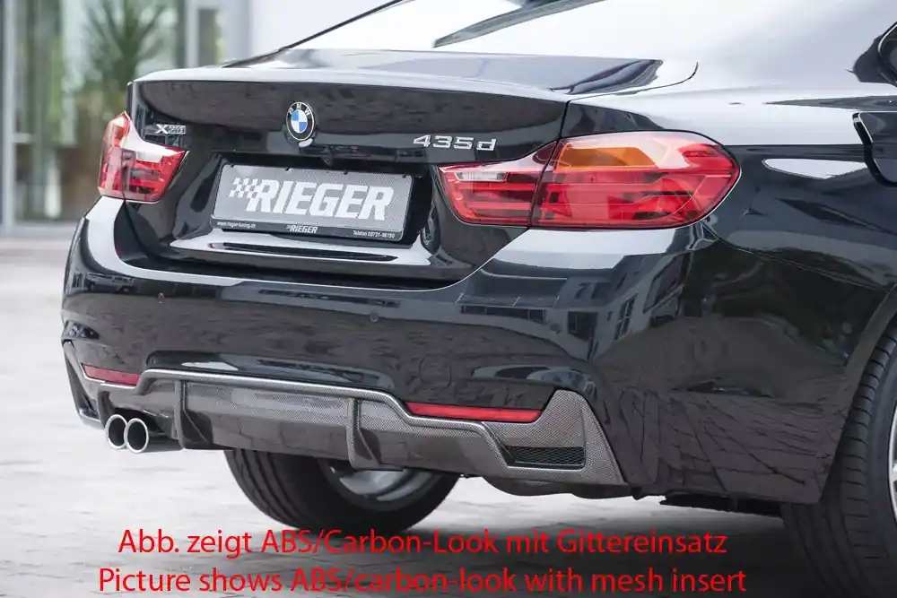 Rieger Heckeinsatz passend für BMW 4er F36 Gran Coupé (05/14–06/15) Top-Seller