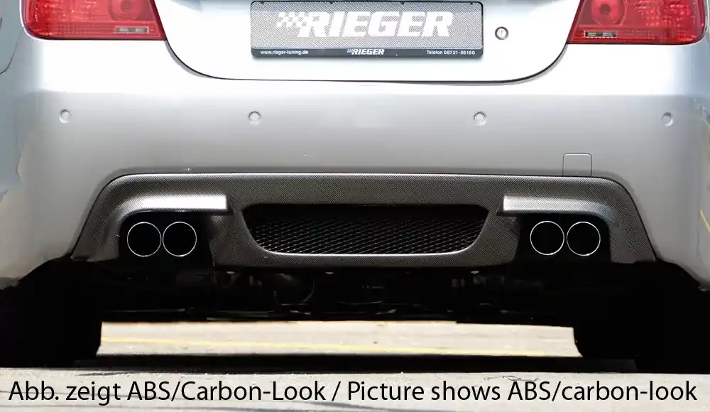 Rieger Heckeinsatz passend für BMW 5er E60 Limousine bis 2008 mit M-Technik Schnäppchen