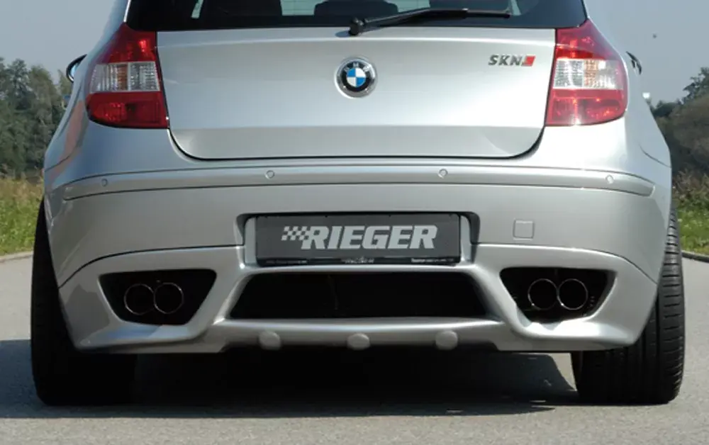 Rieger Heckschürzenansatz passend für BMW 1er E87 09/04-03/07 Knallerangebot