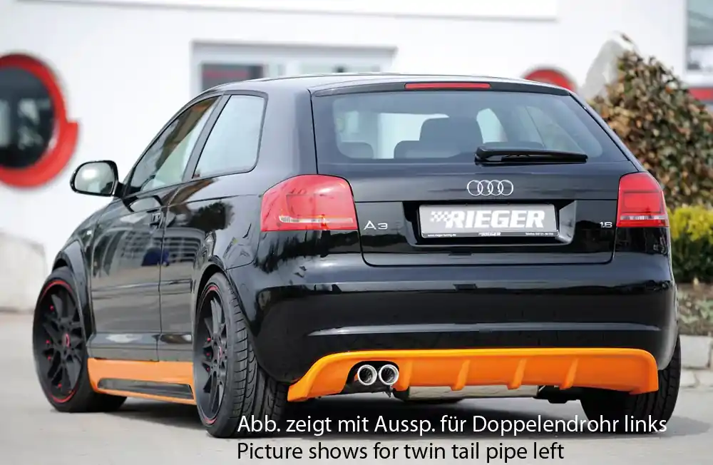 Rieger Heckeinsatz passend für Audi A3 (8P) 5-türig ab Facelift Direkt Vom Hersteller