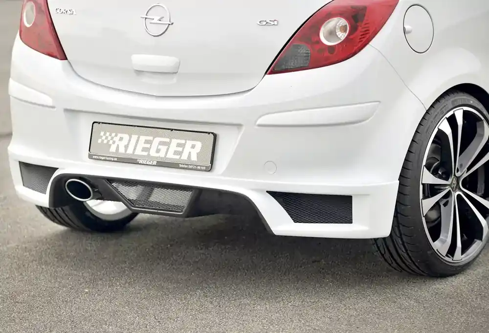 Rieger Heckschürzenansatz passend für Opel Corsa D 5-türig (07/06–12/10) Ausverkauf